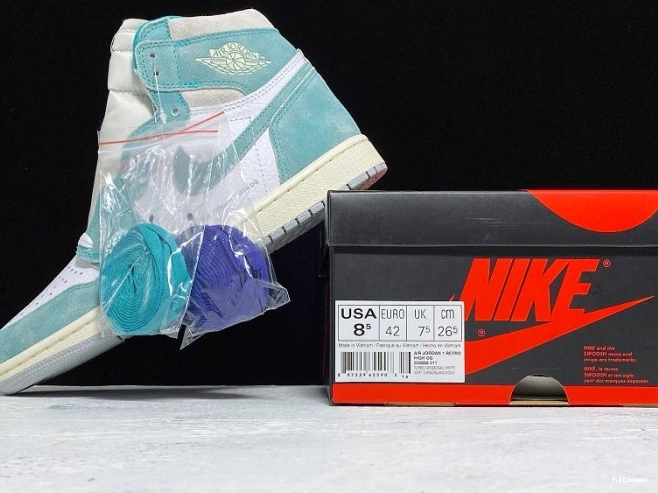 Rep High Retro 555088-311 Turbo Green OG Jordan 1 Air 0628